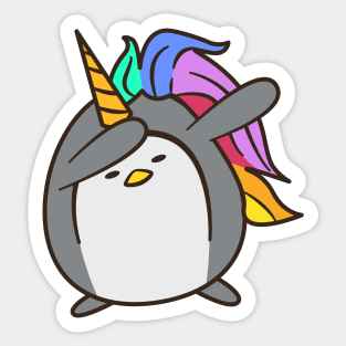 Rare Penguin Unicorn Sticker